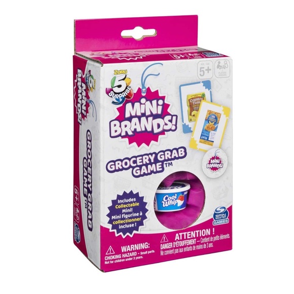 Spin Master Other - Spin Master Mini Brands, Collectable Grocery Grab Card Game, Kids Aged 5 and up